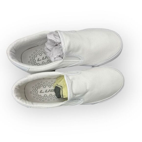 Lugz Womens Clipper Slip On Canvas Sneakers Shoes White Size 5.5M - Picture 5 of 12
